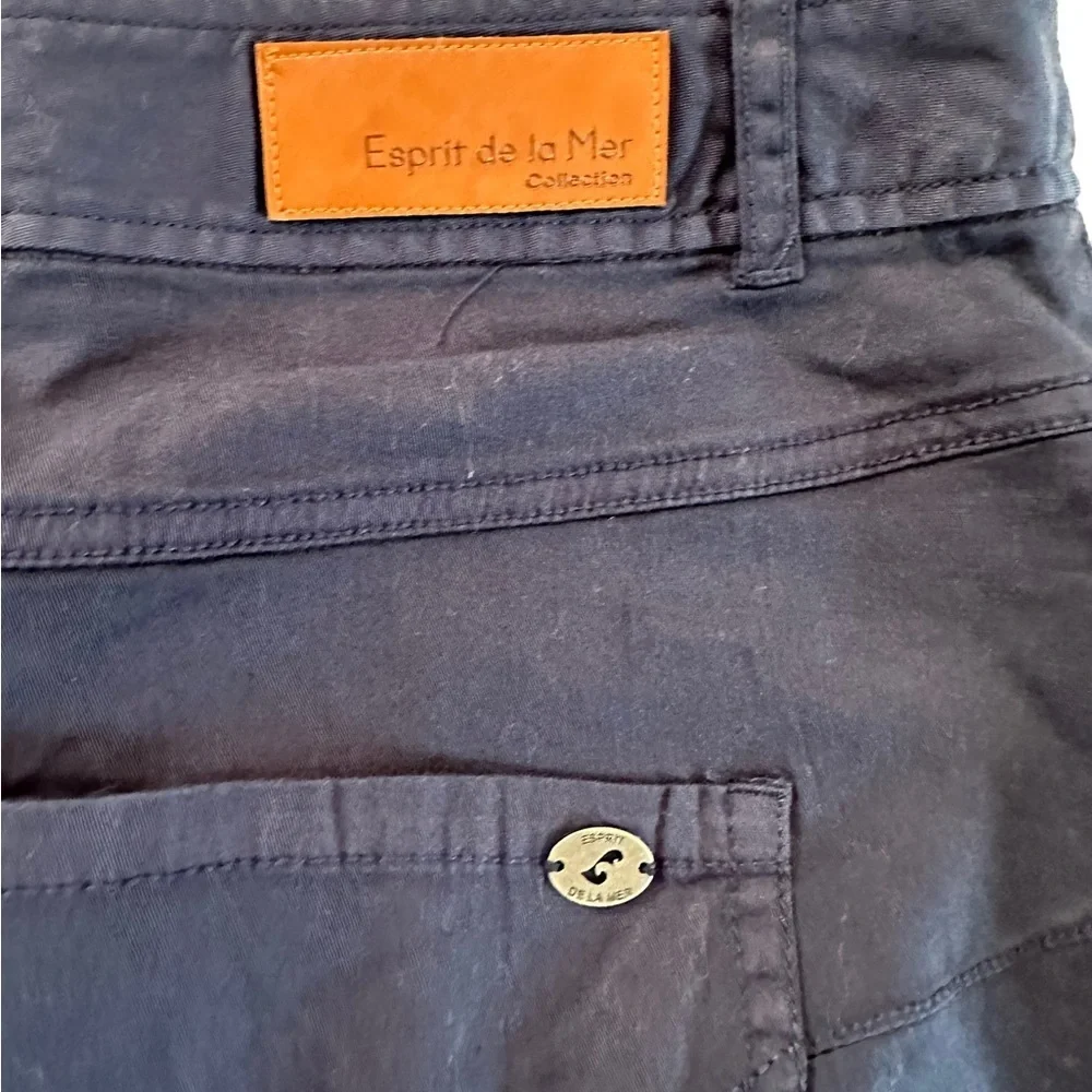 Esprit De La Mer Jeanne Marine Mini Skirt Size 42